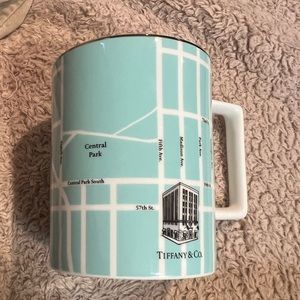 Tiffany & Co. Mug New York Map Fifth Avenue Limited Edition Manhattan Blue